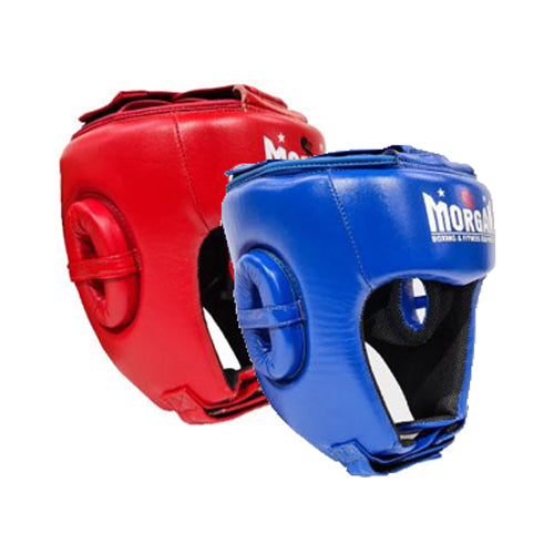 Morgan Boxing Leather Open Face Headgear