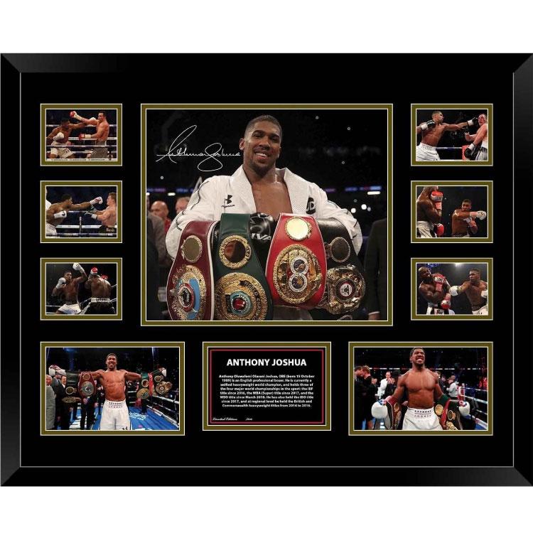 Anthony Joshua Signed Photo Framed Limited Edition