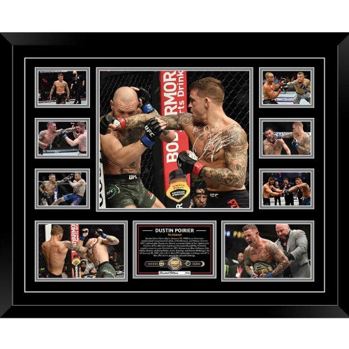 Not specified Memorabilia Dustin Poirier UFC Signed Photo Framed Limited Edition