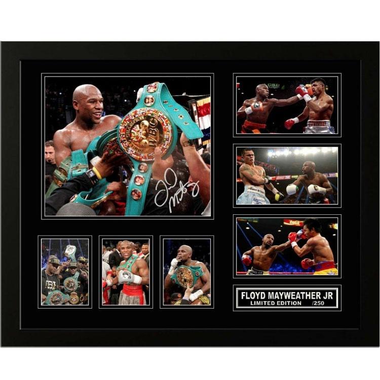 Not specified Memorabilia Floyd Mayweather Signed Photo Framed Limited Edition