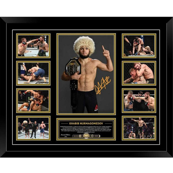 Not specified Memorabilia Khabib Nurmagomedov UFC 29-0 Signed Photo Framed Limited Edition