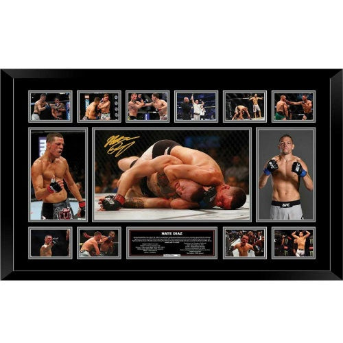 Nate Diaz Signed Limited Edition Photo Framed