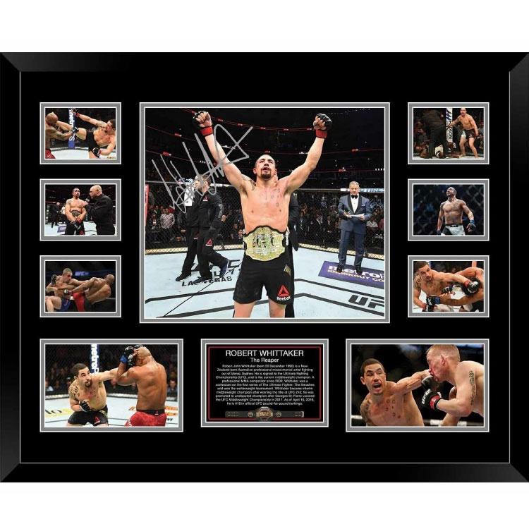 Not specified Memorabilia Robert Whittaker The Reaper UFC Signed Photo Framed Limited Edition
