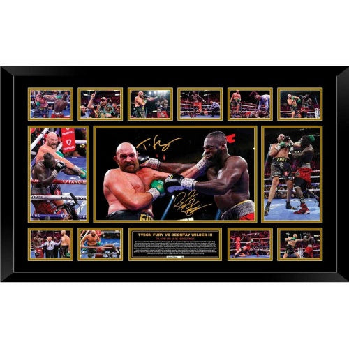 Not specified Memorabilia Tyson Fury Vs Deontay Wilder III Signed Limited Edition Framed