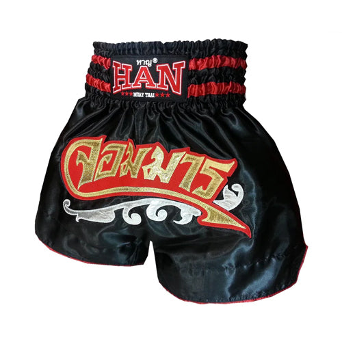 Not specified Muay Thai Shorts Han Muay Thai shorts The Great Demon - BLACK