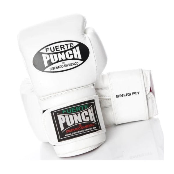 Punch Boxing Gloves Punch Mexican Fuerte Elite Boxing Gloves - White