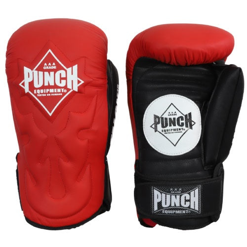 Punch Boxing Gloves Punch Talon Pad Hybrid Red Boxing Gloves