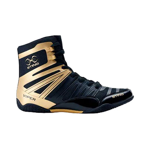 STING Boxing Boots Sting Viper Boxing Shoes - Black Gold