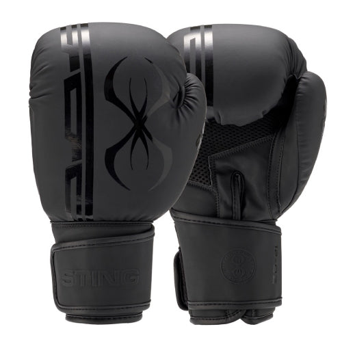STING Boxing Gloves 10oz / Black/Black Sting Armaplus Boxing Gloves - NEW