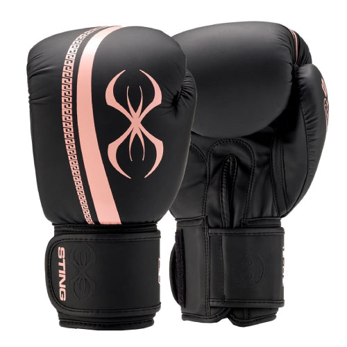 STING Boxing Gloves 10oz / Black/Peach Sting Aurora Womens Boxing Gloves