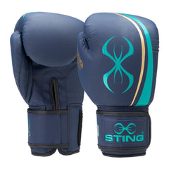 STING Boxing Gloves 10oz / Navy/Gold Sting Aurora Womens Boxing Gloves
