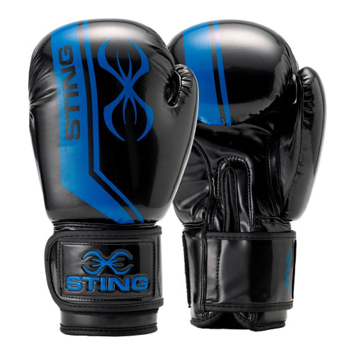 STING Boxing Gloves 12oz / Black/Blue Sting Armalite Boxing Gloves