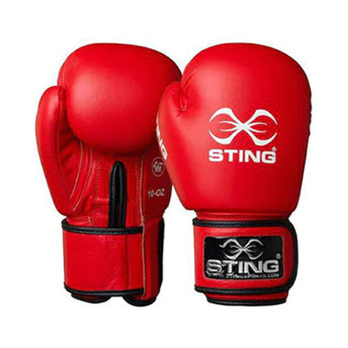 STING Boxing Gloves AIBA 12oz / Red Sting Aiba Approved Competition Boxing Gloves