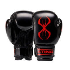 STING Boxing Gloves Kids Black/Red Sting Arma Junior Boxing Gloves