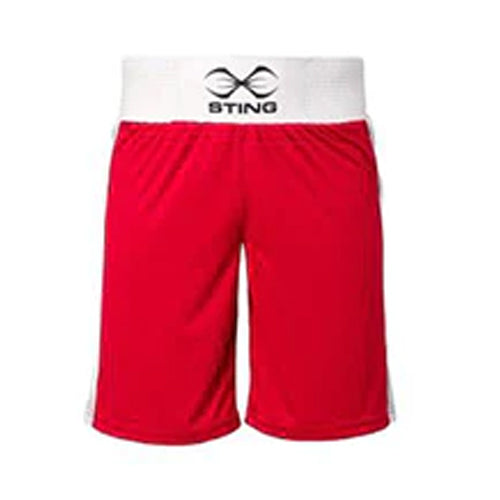 STING Boxing Shorts & Singlets AIBA XS / Red Sting AIBA Approved Boxing Shorts