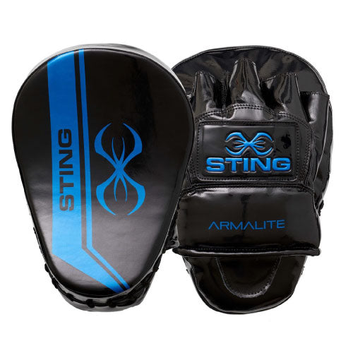 STING FOCUS MITTS Black/Blue Sting Armalite Boxing Focus Mitts