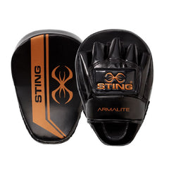 STING FOCUS MITTS Black/Bronze Sting Armalite Boxing Focus Mitts