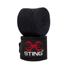 STING Hand Wraps & Accessories Black Sting Boxing 4.5M Elasticised Hand Wraps