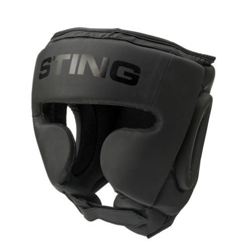 STING Head Guards S / Black/Black Sting Boxing Armaplus Full Face Head Guard