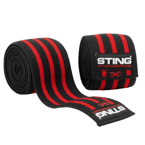 STING Weightlifting Straps & Supports Sting Elasticised Weight Lifting Knee Wraps