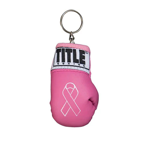 Title Boxing Glove Novelties Title Breast Cancer Awareness Boxing Glove Keyring