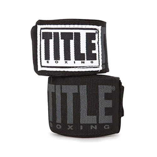 Title Boxing Hand Wraps & Accessories Title Boxing Power-Flex Elite 180" Boxing Hand Wraps Black