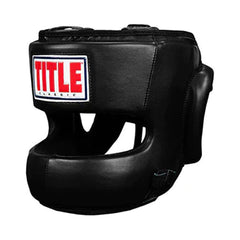 Title Boxing Head Guards Title Classic Youth Face Protector Headgear Black