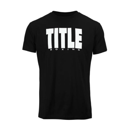 Title Boxing Iconic Block T Shirt - Black/White