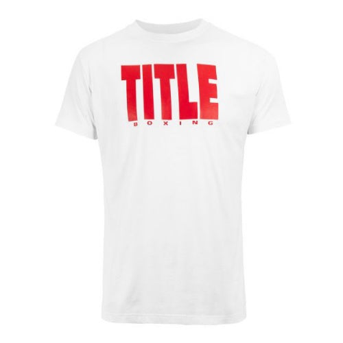 Title Boxing T Shirts Title Boxing Iconic Block T Shirt - White/Red