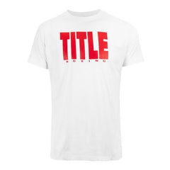 Title Boxing T Shirts Title Boxing Iconic Block T Shirt - White/Red