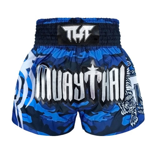 TUFF - Blue Camouflage Muay Thai Shorts