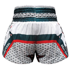 Tuff Muay Thai Shorts TUFF Double Tiger Thai Boxing Shorts White