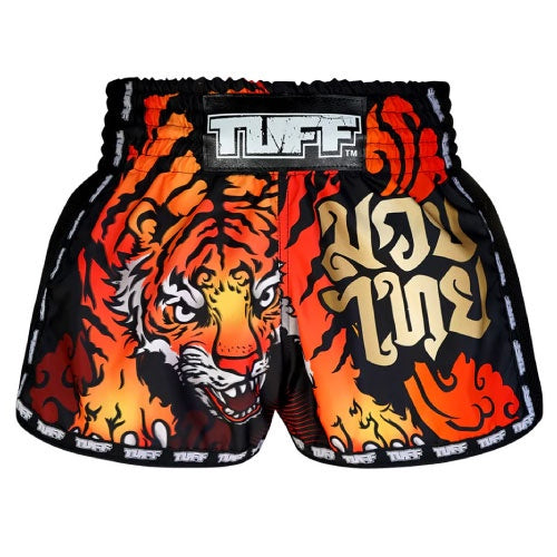 Tuff Muay Thai Shorts TUFF Furious Tiger Retro Muay Thai Shorts