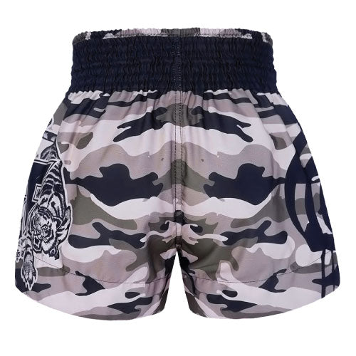 Tuff Muay Thai Shorts TUFF Grey Camouflage Muay Thai Boxing Shorts