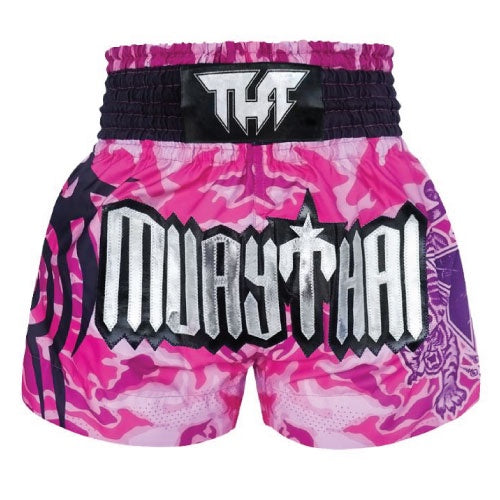 Tuff Muay Thai Shorts TUFF Pink Camo Muay Thai Boxing Shorts