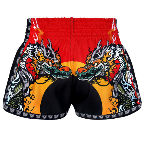 Tuff Muay Thai Shorts TUFF Retro Muay Thai Shorts Chinese Dragon Tiger