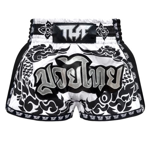 TUFF The Great Hongsa White Retro Muay Thai Shorts