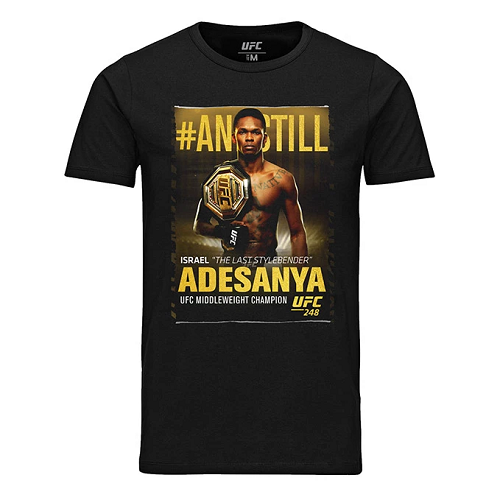 UFC MMA T Shirts UFC 248 Israel Adesanya Winner's T-Shirt