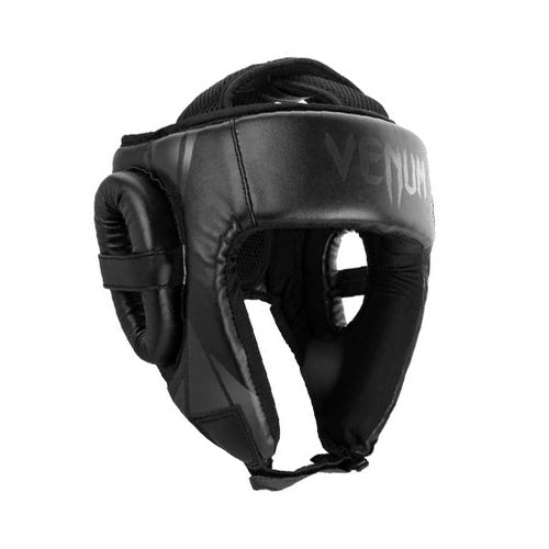 Venum Head Guards Venum Challenger Open Face Headgear - Black/Black