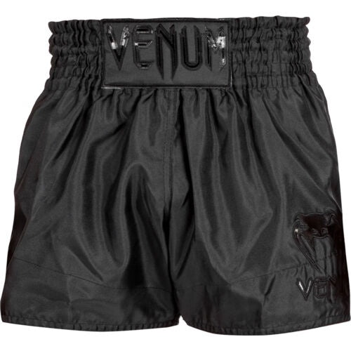 Venum Muay Thai Shorts Venum Classic Muay Thai Shorts Black/Black