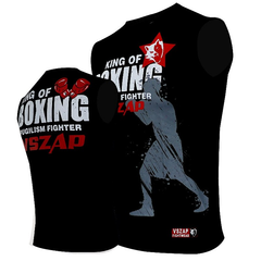 VSZap T Shirts VSZAP Boxing King Of Sleeveless T Shirt