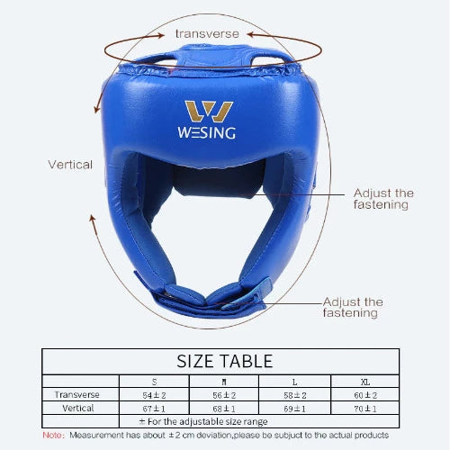 Wesing Head Guards Wesing Aiba Approved Leather Head Guard