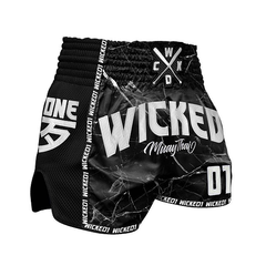 Wicked One Muay Thai Muay Thai Shorts Wicked One Broken Muay Thai Shorts Black