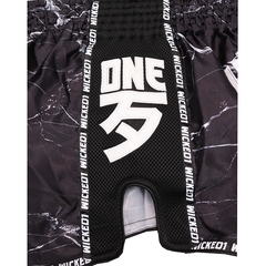 Wicked One Muay Thai Muay Thai Shorts Wicked One Broken Muay Thai Shorts Black