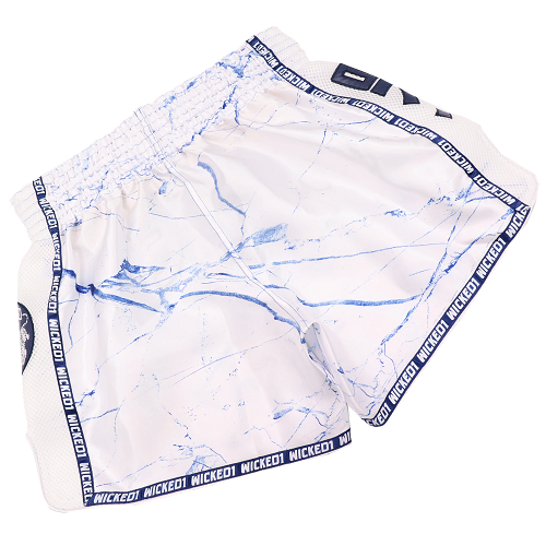 Wicked One Muay Thai Muay Thai Shorts Wicked One Broken Muay Thai Shorts White