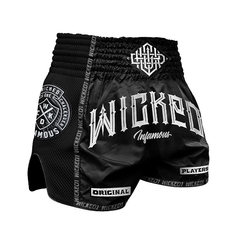 Wicked One Muay Thai Muay Thai Shorts Wicked One Infamous Muay Thai Shorts Black