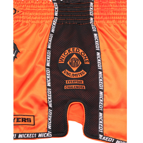 Wicked One Muay Thai Muay Thai Shorts Wicked One Infamous Muay Thai Shorts Orange