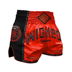 Wicked One Muay Thai Muay Thai Shorts Wicked One Infamous Muay Thai Shorts Orange