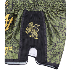 Wicked One Muay Thai Muay Thai Shorts Wicked One Lion Muay Thai Shorts Khaki