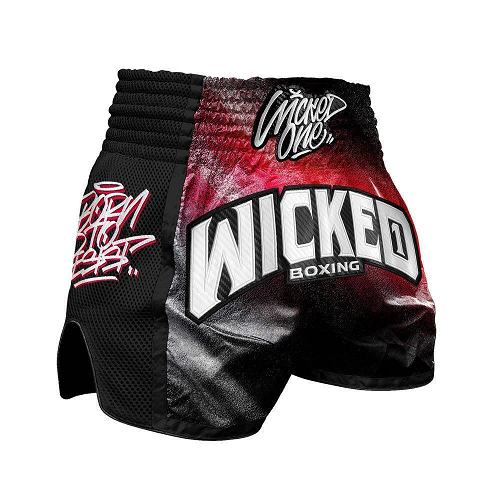 Wicked One Red Line Muay Thai Shorts